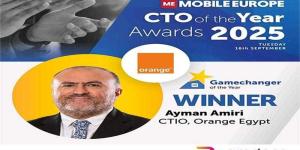 اورنچ مصر تحصد تكريماً عالمياً: الدكتور أيمن أميري يفوز بجائزة ”CTO العام” من Mobile Europe Awards - الأول نيوز