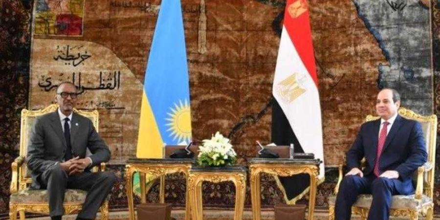 الرئيس السيسى يستقبل نظيره الرواندى فى قصر الاتحادية - الأول نيوز