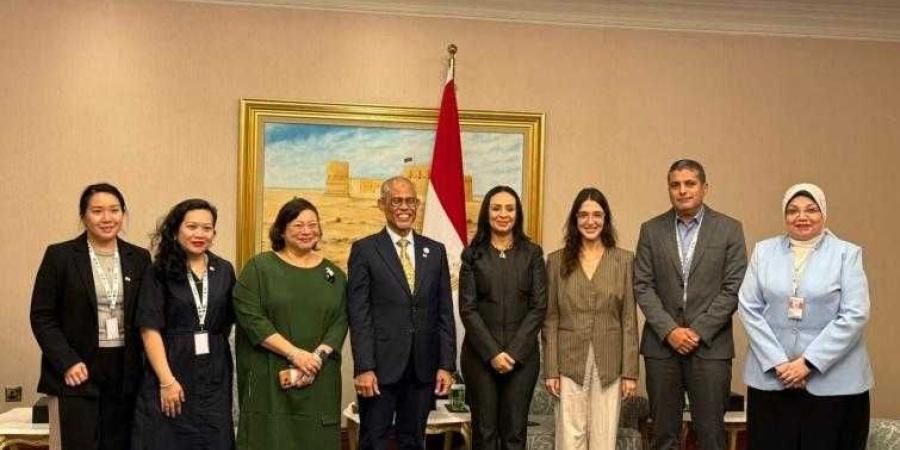 وزيرة التضامن تلتقي وزير الأسرة والتنمية الاجتماعية بجمهورية سنغافورة - الأول نيوز