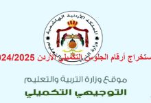 أرقام جلوس التوجيهي