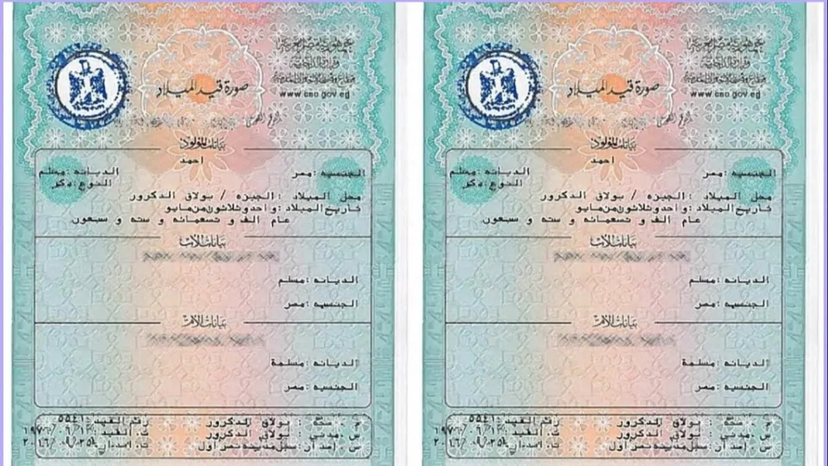 استخراج شهادة ميلاد رقمية للأسر الحاضنة