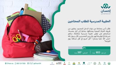 دعم الحقيبة المدرسية 